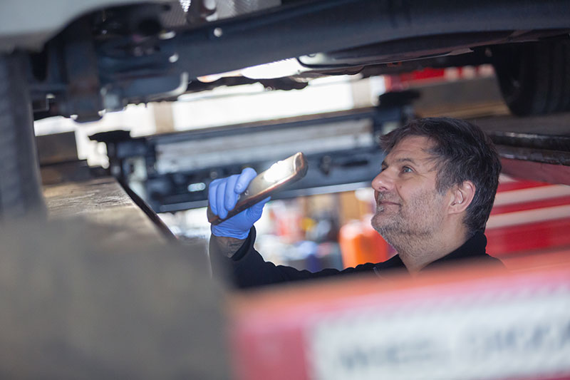 MOT inspection in Witney, Oxfordshire